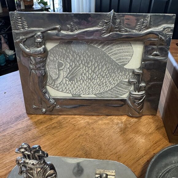 Golf Themed Home Decor, Golf balls, Business card holder, Trinket box, Frame - Picture 4 of 10